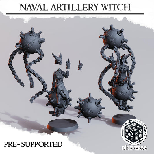 Diceverse Naval Artillery Witch - Trench  Compatible (Custom Order) - product image 2 of 3