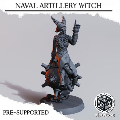 Diceverse Naval Artillery Witch - Trench  Compatible (Custom Order) - product image 3 of 3
