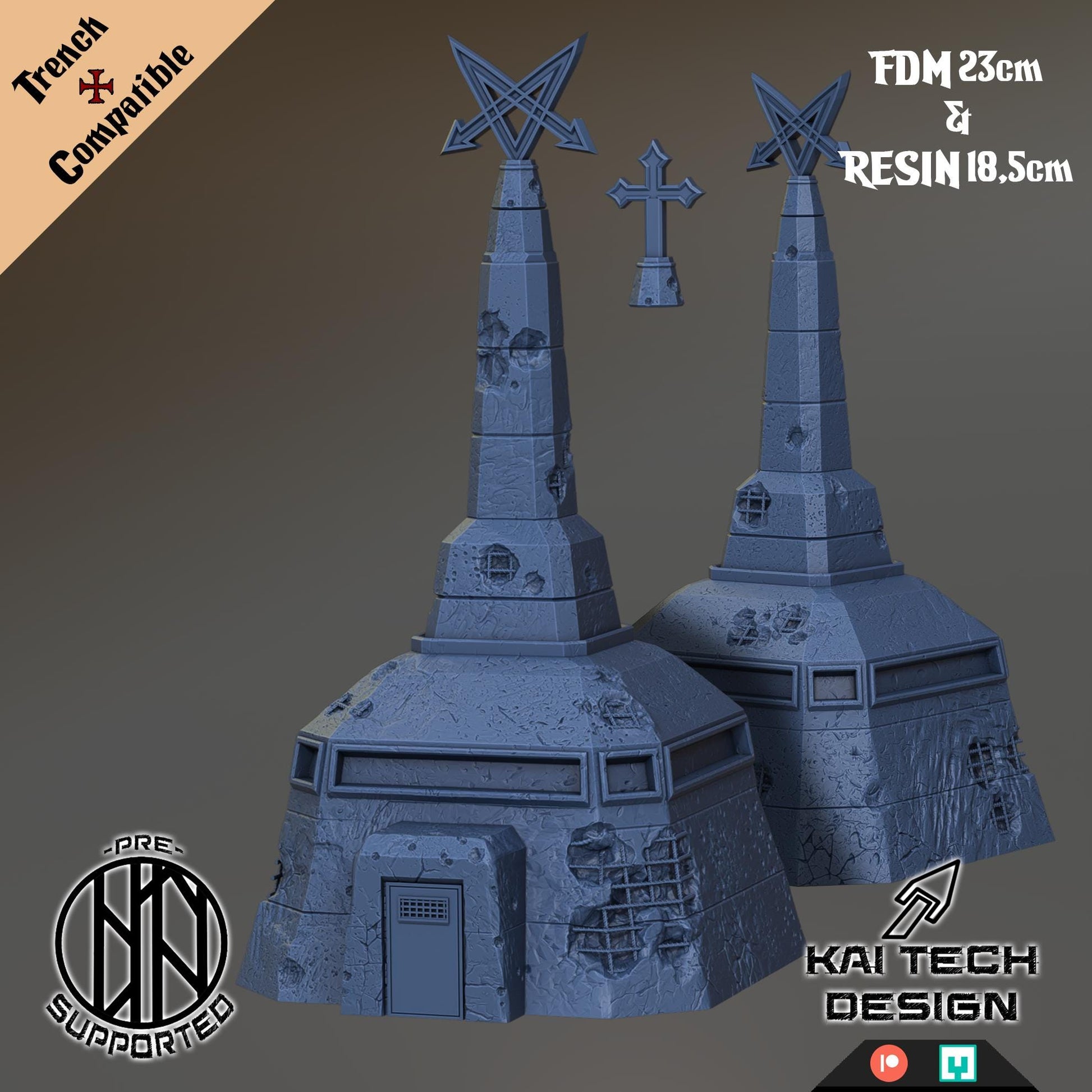 Kaitech Trench Terrain Bunker - Trench  Compatible (Custom Order) - product image 2 of 2