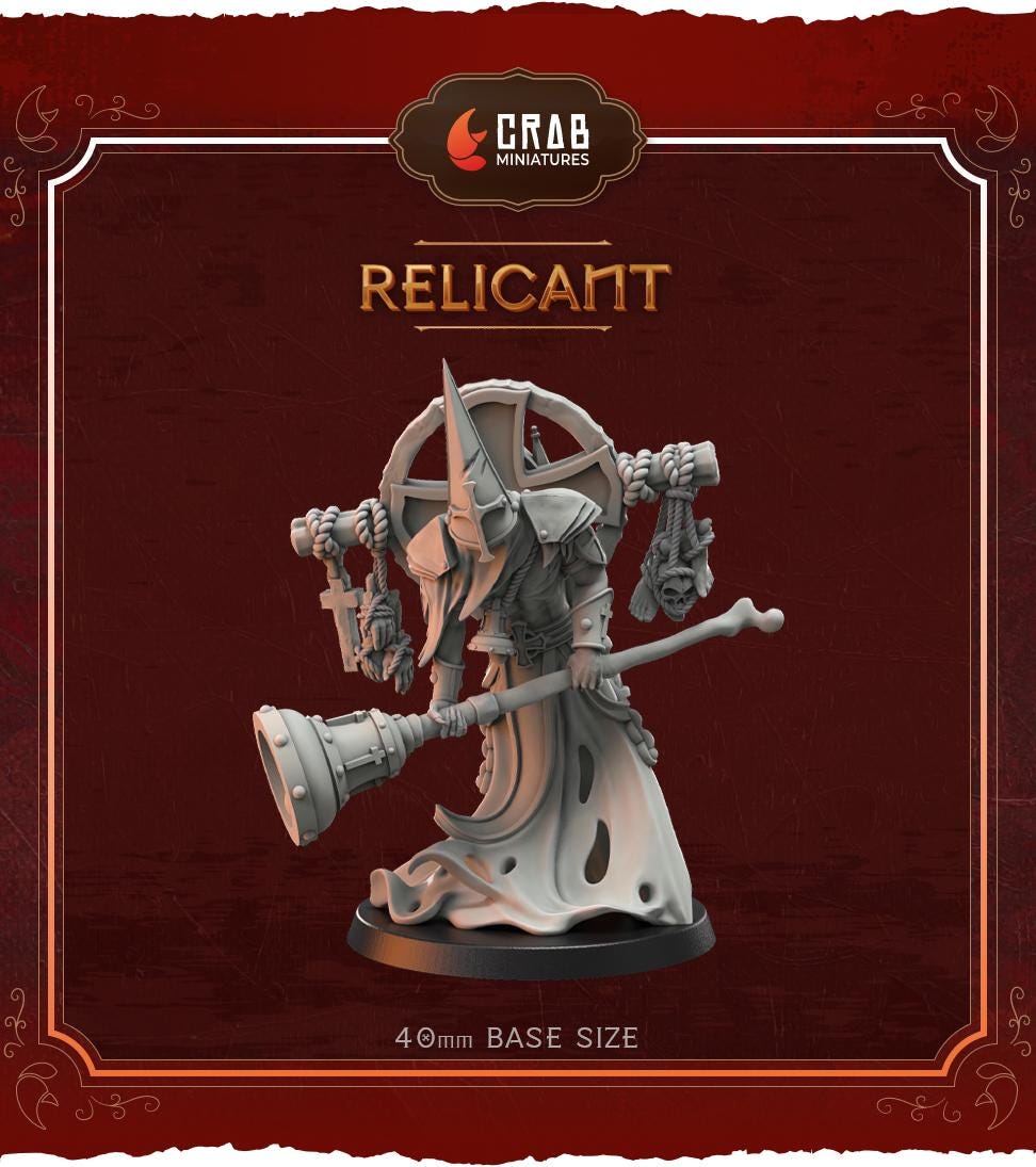 Crab Miniatures Wraith Pilgrims Relicant - Trench  Compatible (Custom Order) - product image 1 of 2