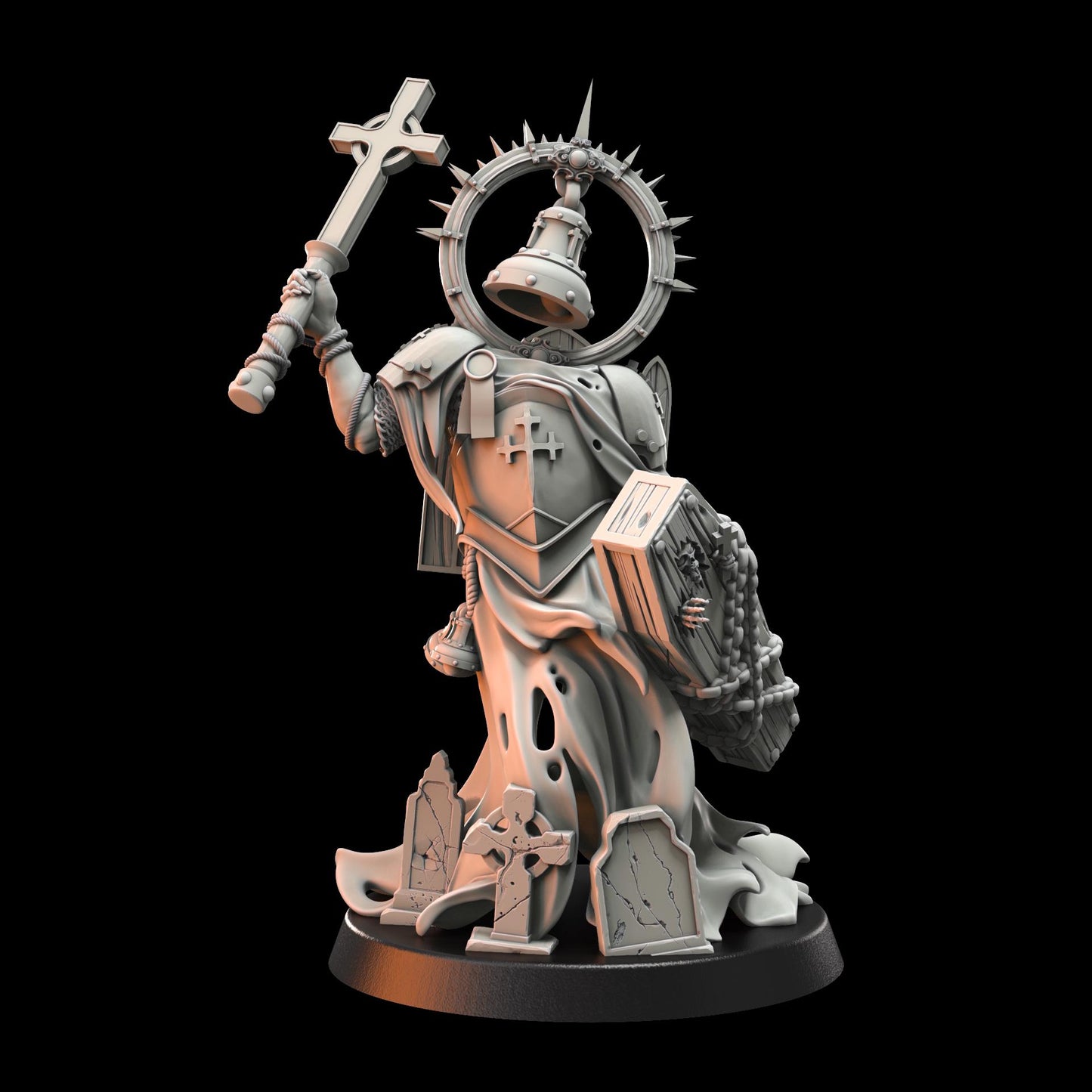 Crab Miniatures Wraith Pilgrims Mourning Bell - Trench  Compatible (Custom Order) - product image 2 of 2