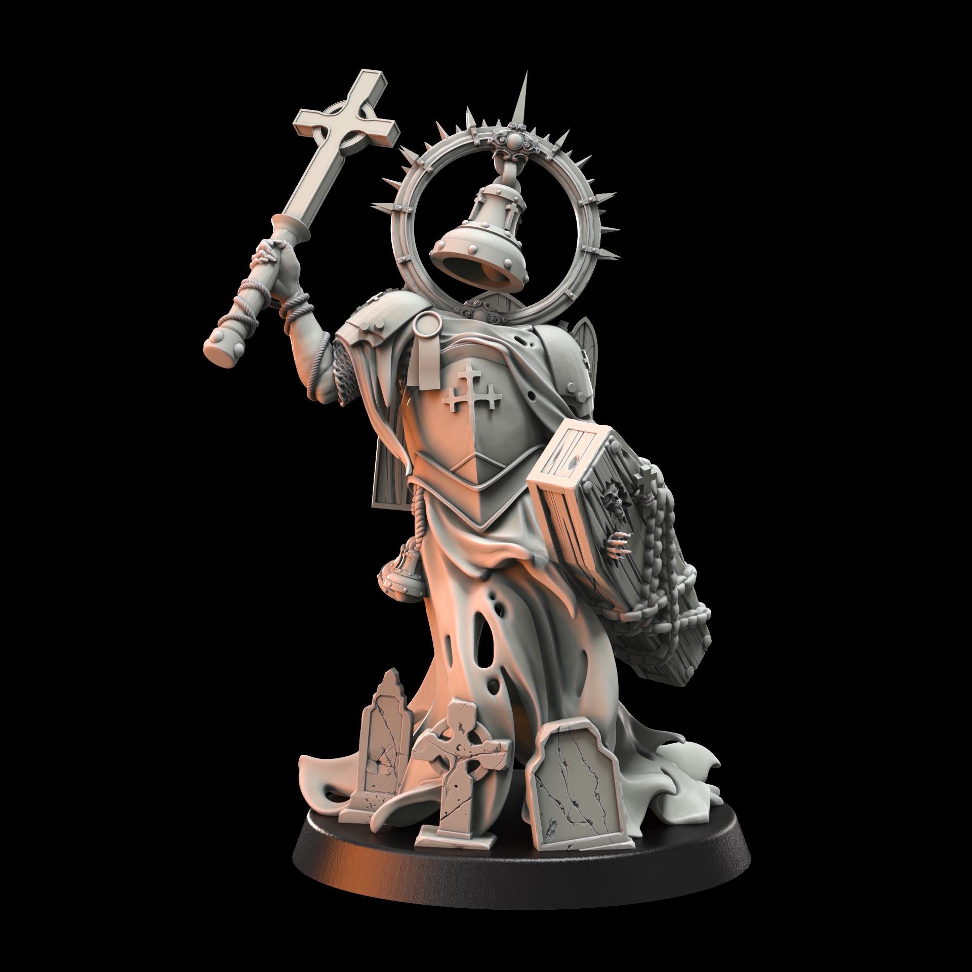 Crab Miniatures Wraith Pilgrims Mourning Bell - Trench  Compatible (Custom Order) - product image 2 of 2