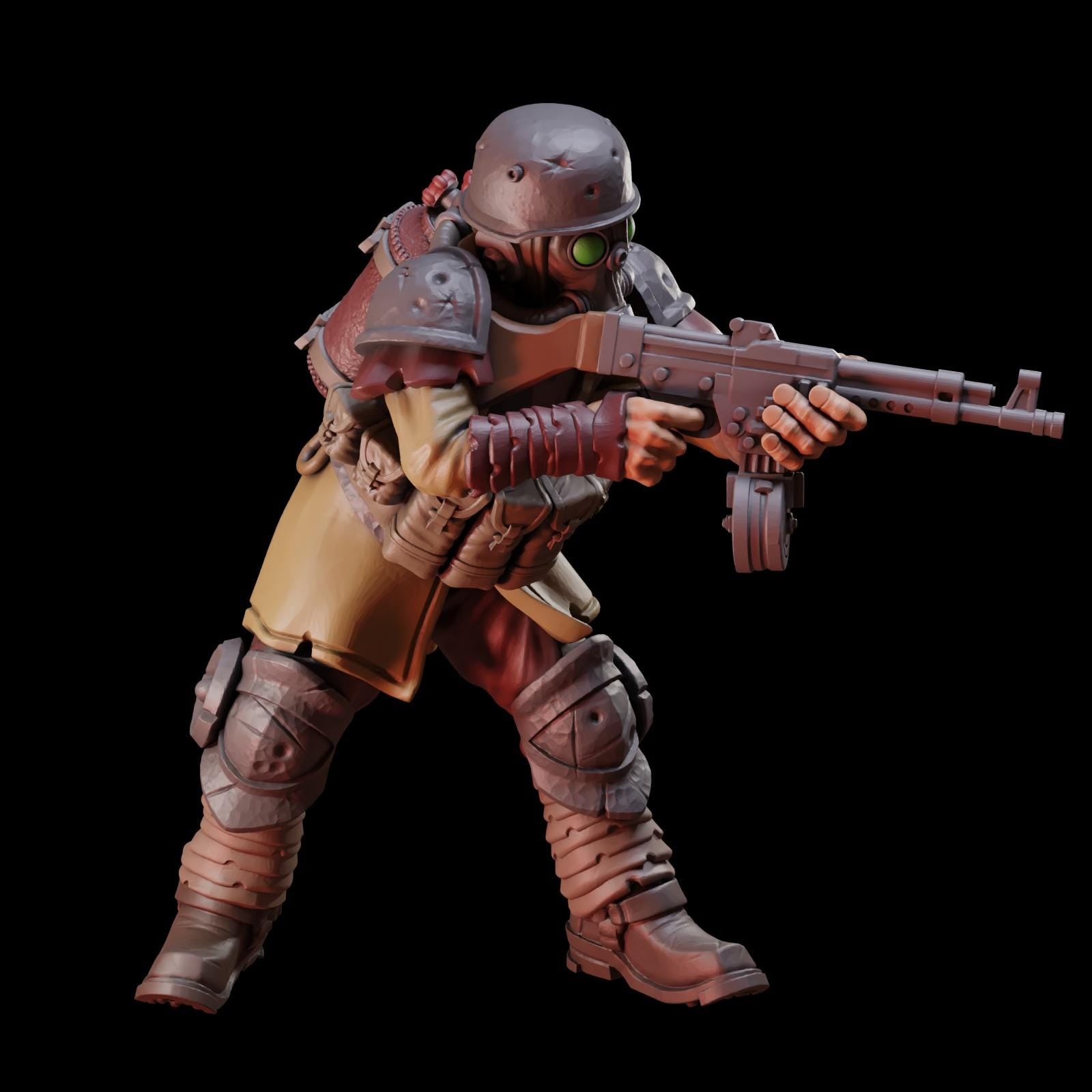 Stormforge Miniatures Heretic Marine 02 - Trench  Compatible (Custom Order) - product image 2 of 4