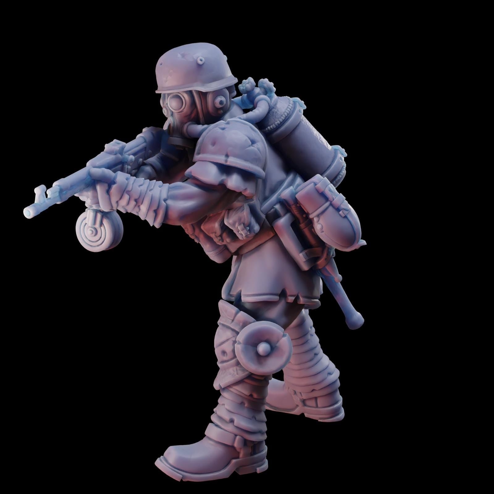Stormforge Miniatures Heretic Marine 02 - Trench  Compatible (Custom Order) - product image 3 of 4