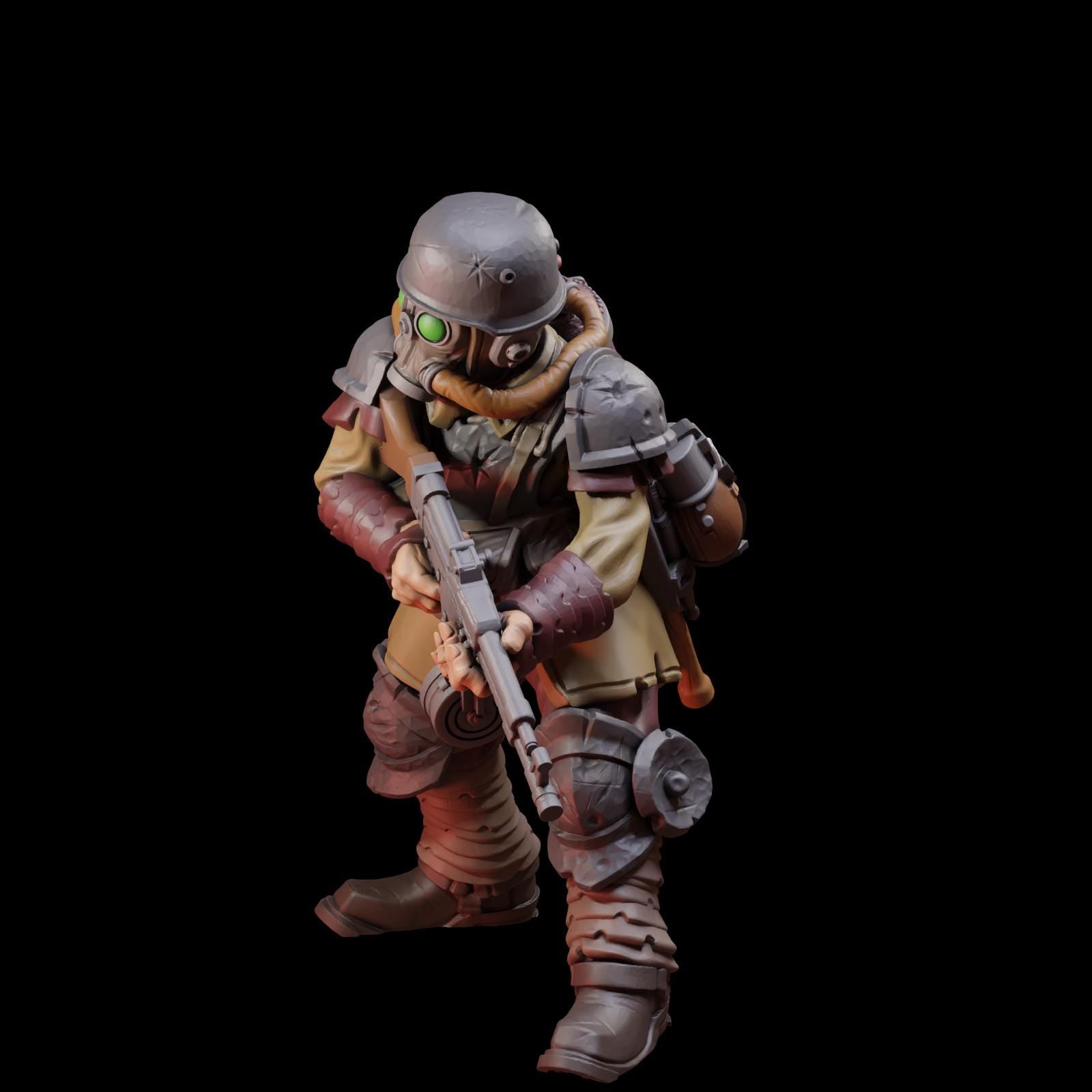 Stormforge Miniatures Heretic Marine 03 - Trench  Compatible (Custom Order) - product image 2 of 6