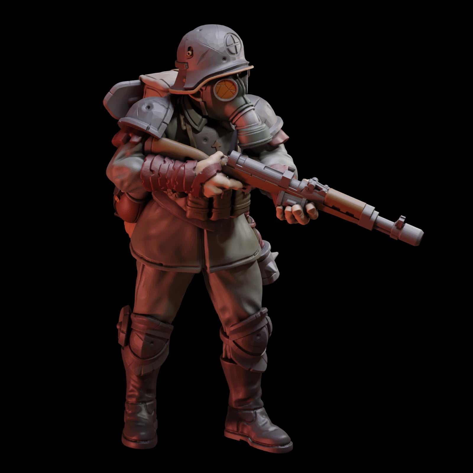 Stormforge Miniatures Heretic Rifleman 05 - Trench  Compatible (Custom Order) - product image 1 of 4