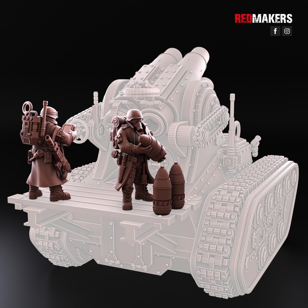 Red Makers Steel Guard Artillery Crew x10 (Custom Order) - product image 7 of 10