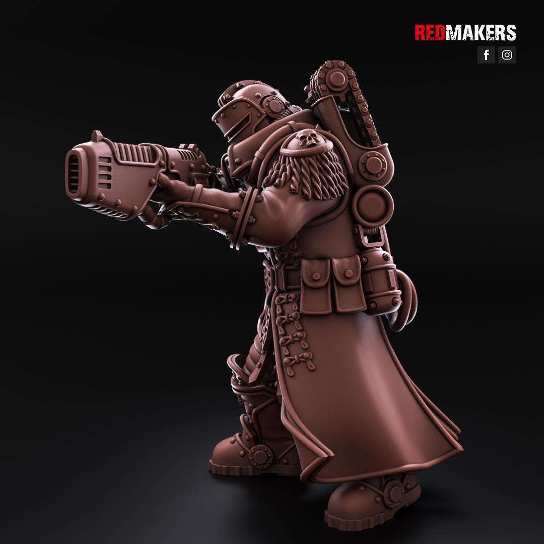 Red Makers Solar Guard Tactical Command Squad x5 (Custom Order) - product image 5 of 5