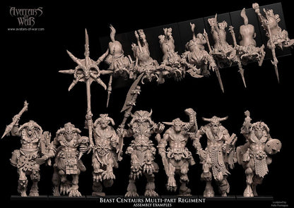 Avatars of War Beast Centaurs - Multipart Regiment - Fantasy / D&D (Custom Order) - product image 2 of 4