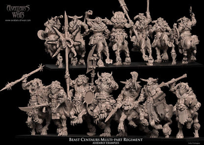Avatars of War Beast Centaurs - Multipart Regiment - Fantasy / D&D (Custom Order) - product image 1 of 4