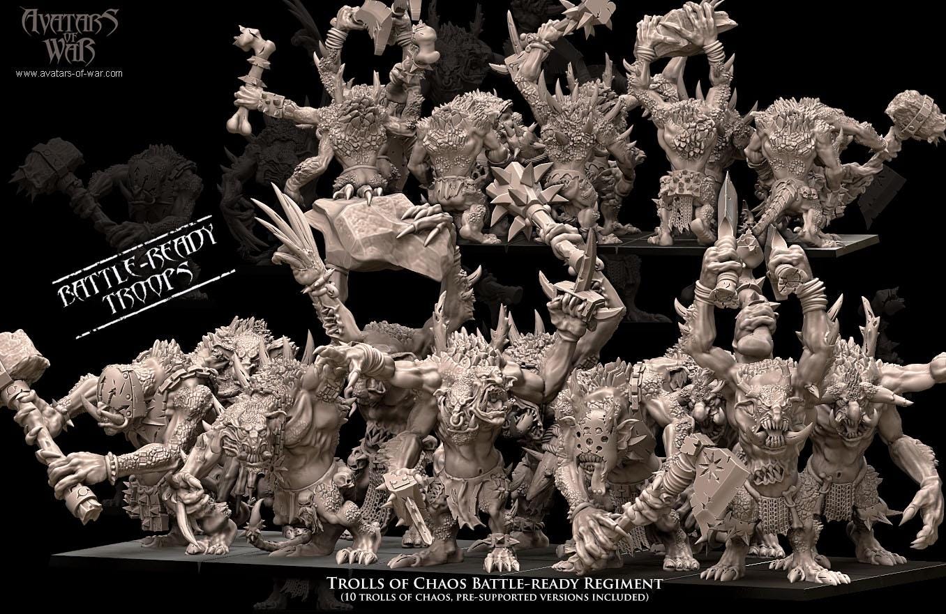 Avatars of War Chaos Trolls - Fantasy / D&D (Custom Order) - product image 2 of 4