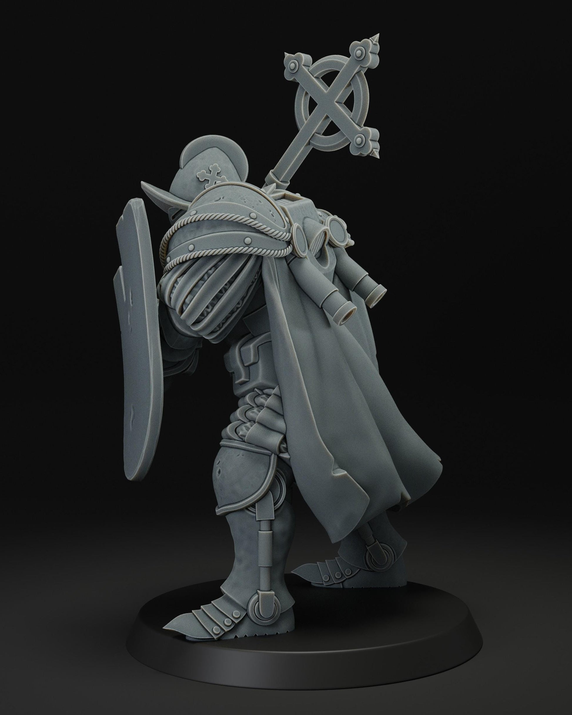 JK Remo Papal Heavy Melee Infantry with Mace and Shield - Trench  Compatible (Custom Order) - product image 2 of 4