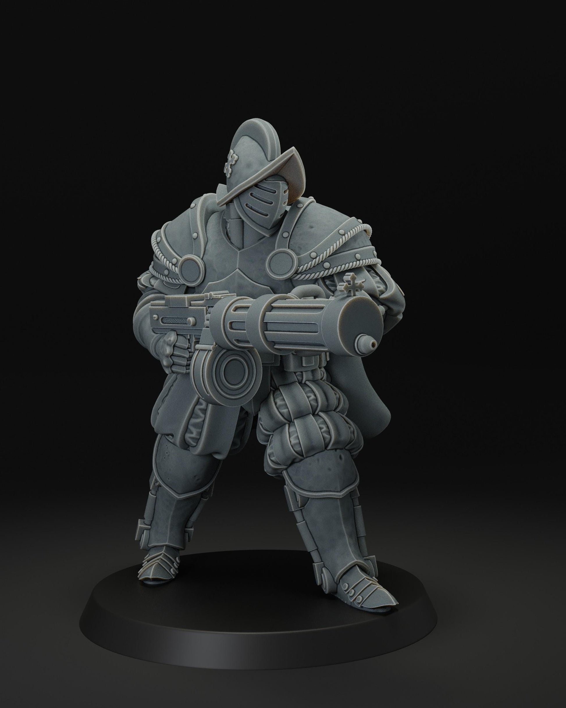 JK Remo Papal Heavy Infantry with Machine Gun - Trench  Compatible (Custom Order) - product image 1 of 4