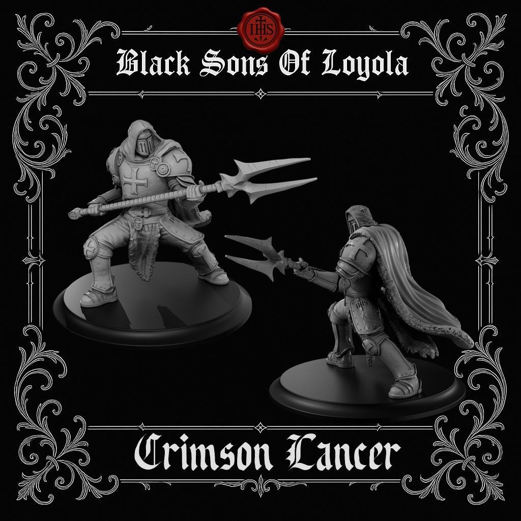 Proxy Realms Sons of Loyola - The Crimson Lancer - Trench  Compatible (Custom Order) - product image 2 of 2