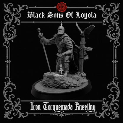 Proxy Realms Sons of Loyola - Iron Torquemada Kneeling - Trench  Compatible (Custom Order) - product image 1 of 4