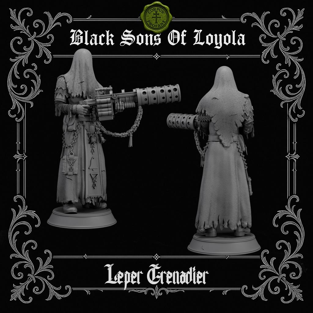 Proxy Realms Sons of Loyola - Leper Grenadier - Trench  Compatible (Custom Order) - product image 1 of 2