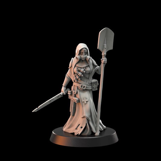 Crab Miniatures Wraith Pilgrims Medical Nun - Trench  Compatible (Custom Order) - product image 2 of 2