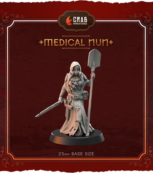 Crab Miniatures Wraith Pilgrims Medical Nun - Trench  Compatible (Custom Order) - product image 1 of 2