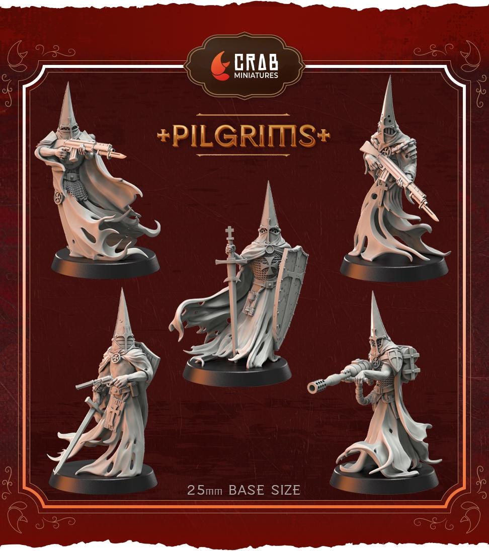 Crab Miniatures Wraith Pilgrims - Trench  Compatible (Custom Order) - product image 1 of 6