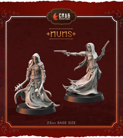 Crab Miniatures Wraith Pilgrims Nuns - Trench  Compatible (Custom Order) - product image 1 of 3