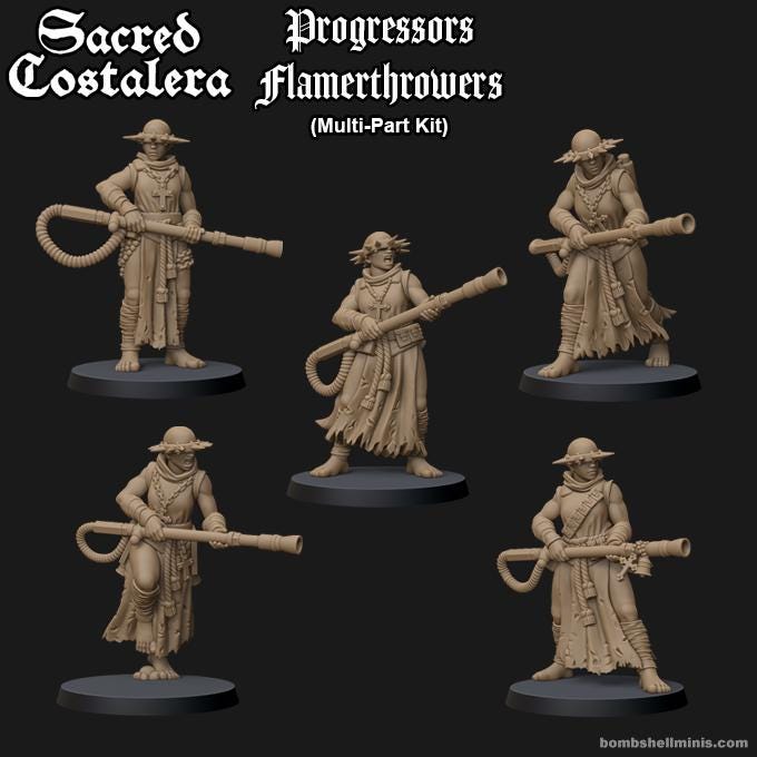 Progressors with Flamethrowers Trench  Compatible (Custom Order) - product image 1 of 2