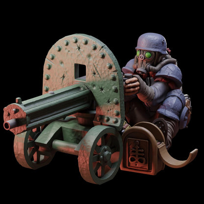 Stormforge Miniatures Heretic Cultist Heavy MG- Trench  Compatible (Custom Order) - product image 2 of 3