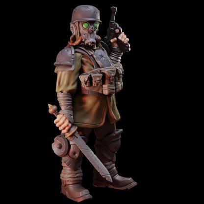 Stormforge Miniatures Heretic Marine Captain 01 - Trench  Compatible (Custom Order) - product image 2 of 5