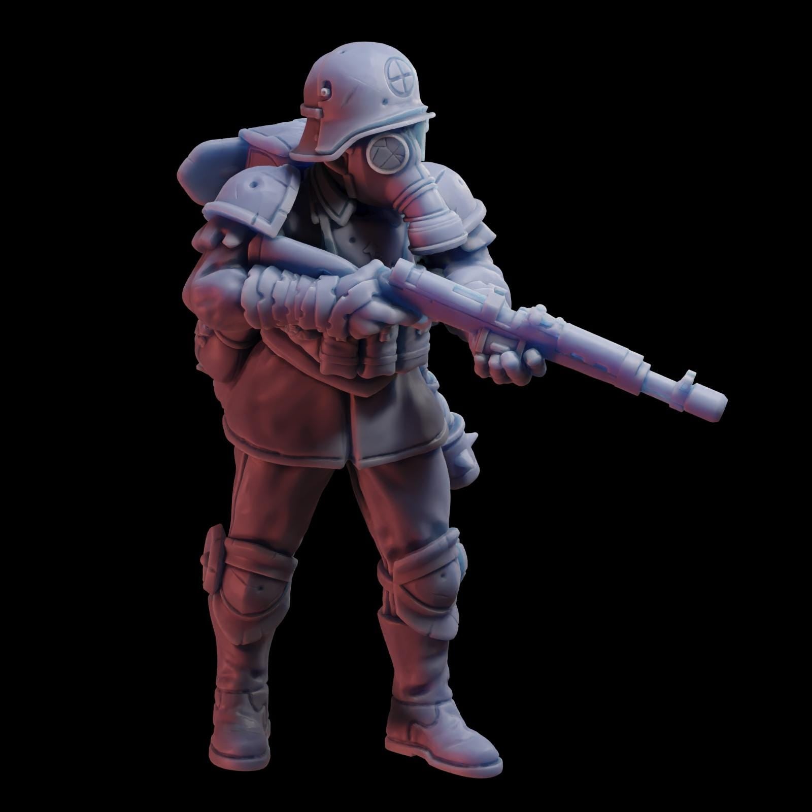 Stormforge Miniatures Heretic Rifleman 05 - Trench  Compatible (Custom Order) - product image 3 of 4
