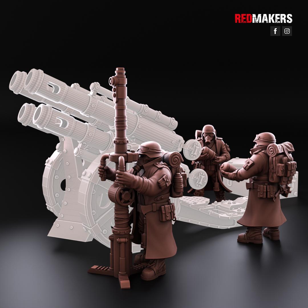 Red Makers Steel Guard Artillery Crew x10 (Custom Order) - product image 6 of 10
