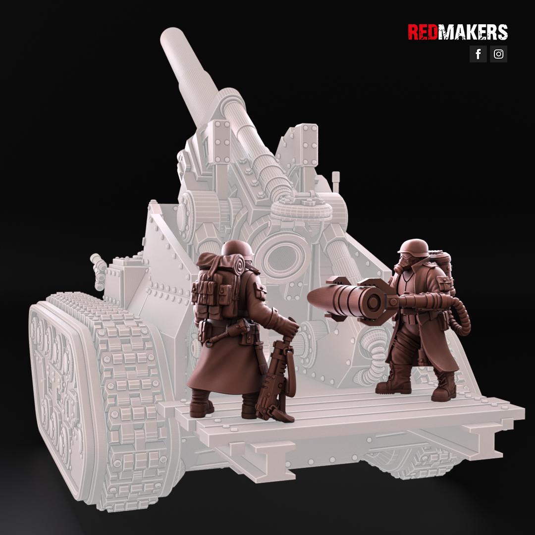 Red Makers Steel Guard Artillery Crew x10 (Custom Order) - product image 4 of 10