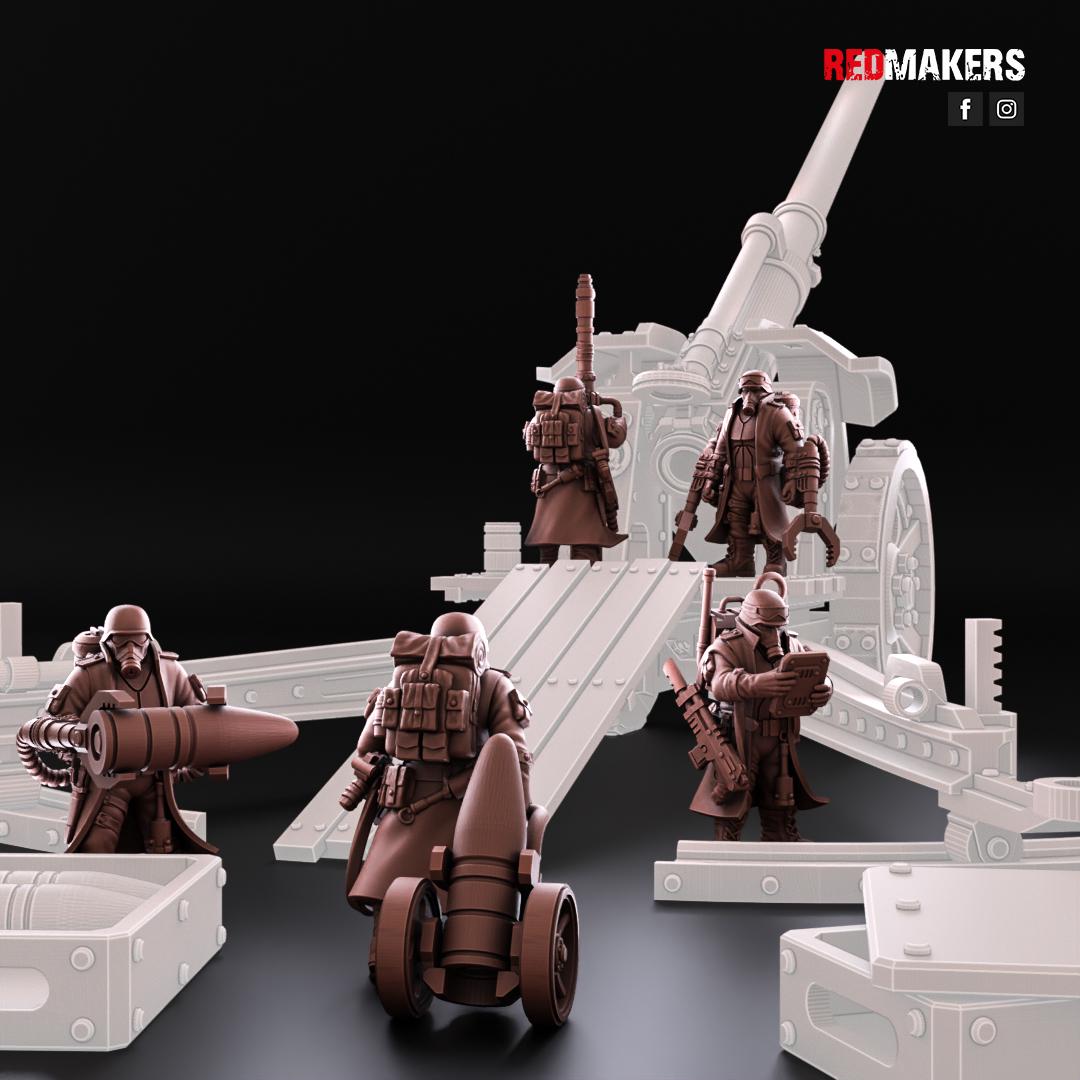 Red Makers Steel Guard Artillery Crew x10 (Custom Order) - product image 2 of 10
