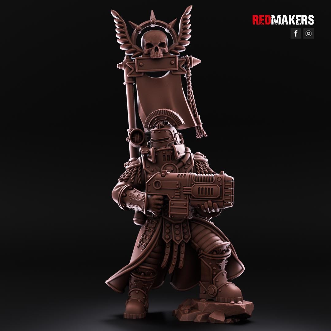 Red Makers Solar Guard Tactical Command Squad x5 (Custom Order) - product image 3 of 5