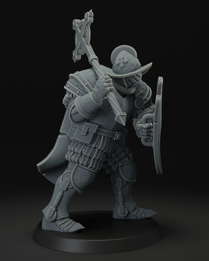 JK Remo Papal Heavy Melee Infantry with Mace and Shield - Trench  Compatible (Custom Order) - product image 3 of 4