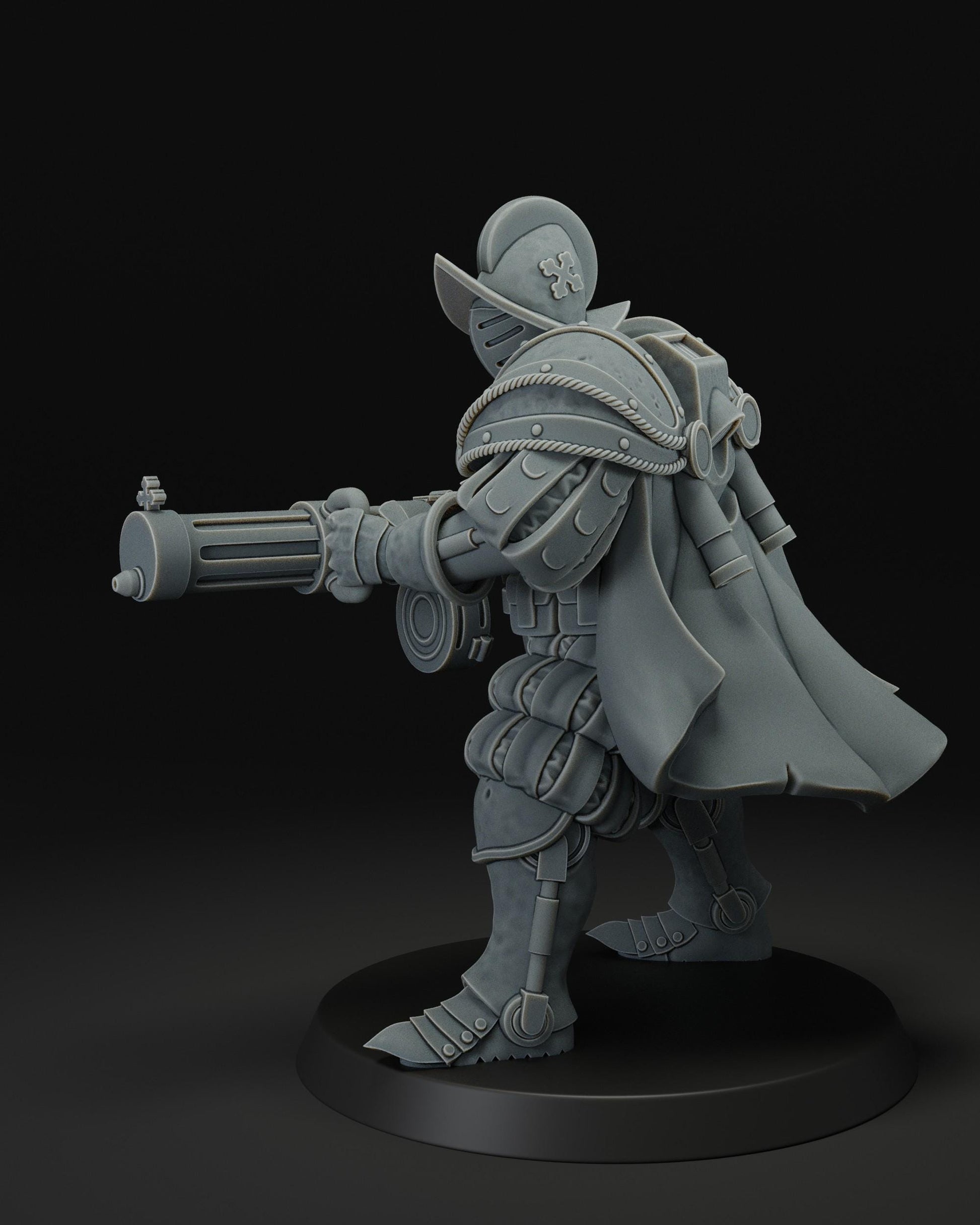 JK Remo Papal Heavy Infantry with Machine Gun - Trench  Compatible (Custom Order) - product image 3 of 4