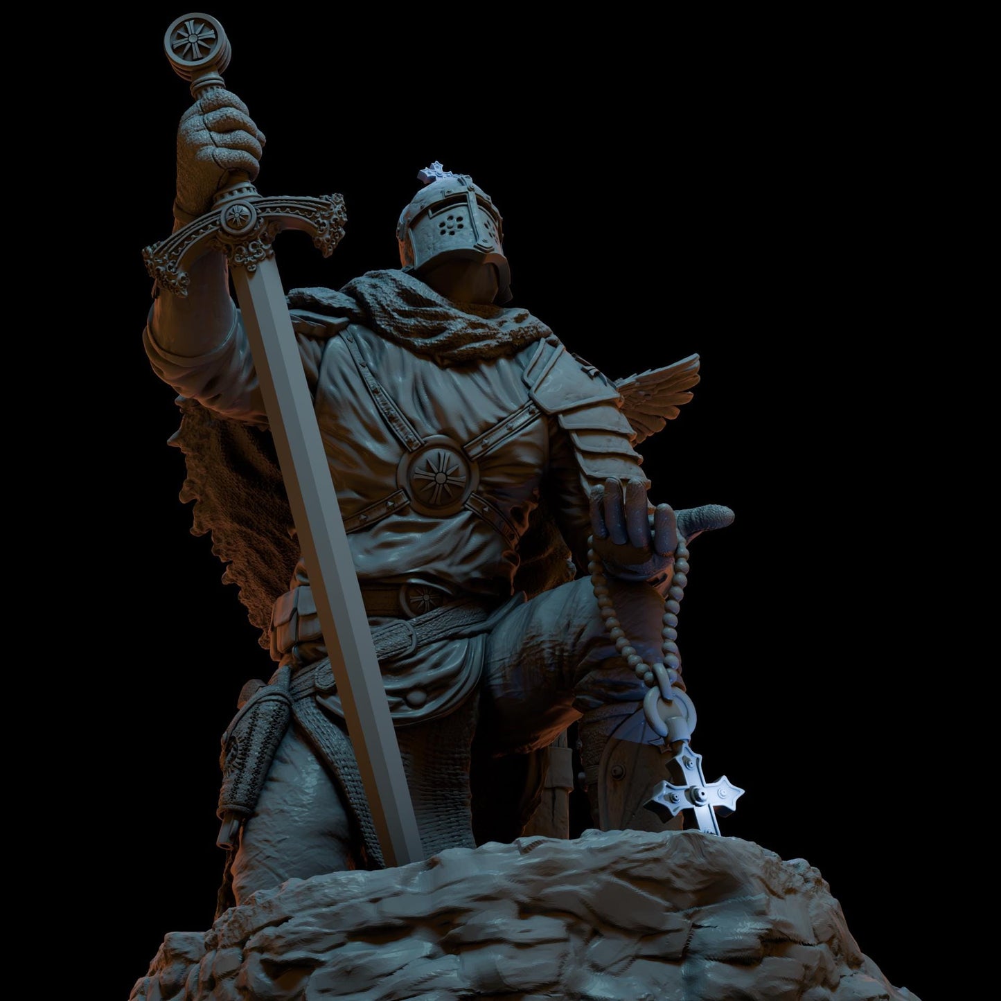 Proxy Realms Sons of Loyola - Iron Torquemada Kneeling - Trench  Compatible (Custom Order) - product image 3 of 4