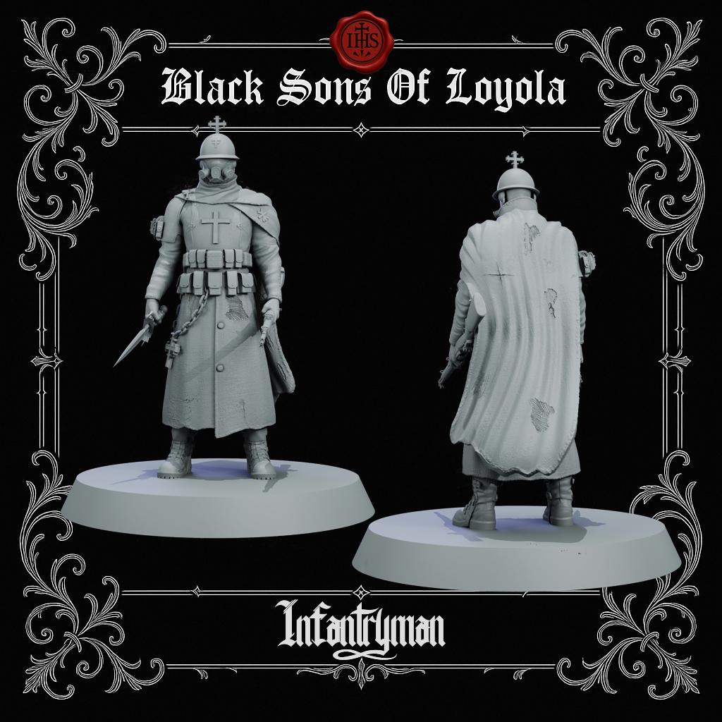 Proxy Realms Sons of Loyola - Infantry Man 2 - Trench  Compatible (Custom Order) - product image 2 of 2