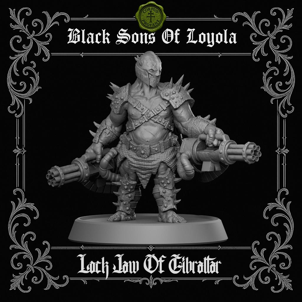 Proxy Realms Sons of Loyola - Lock Jaw Of Gibraltar - Trench  Compatible (Custom Order) - product image 2 of 2