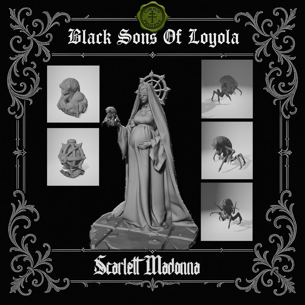 Proxy Realms Sons of Loyola - Scarlett Madonna Miniature - Trench  Compatible (Custom Order) - product image 2 of 2