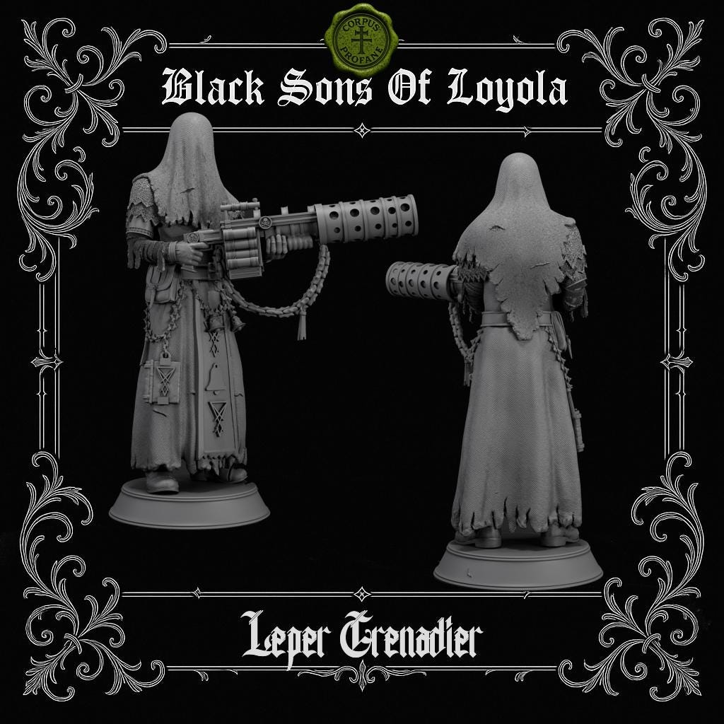 Proxy Realms Sons of Loyola - Leper Grenadier - Trench  Compatible (Custom Order) - product image 2 of 2