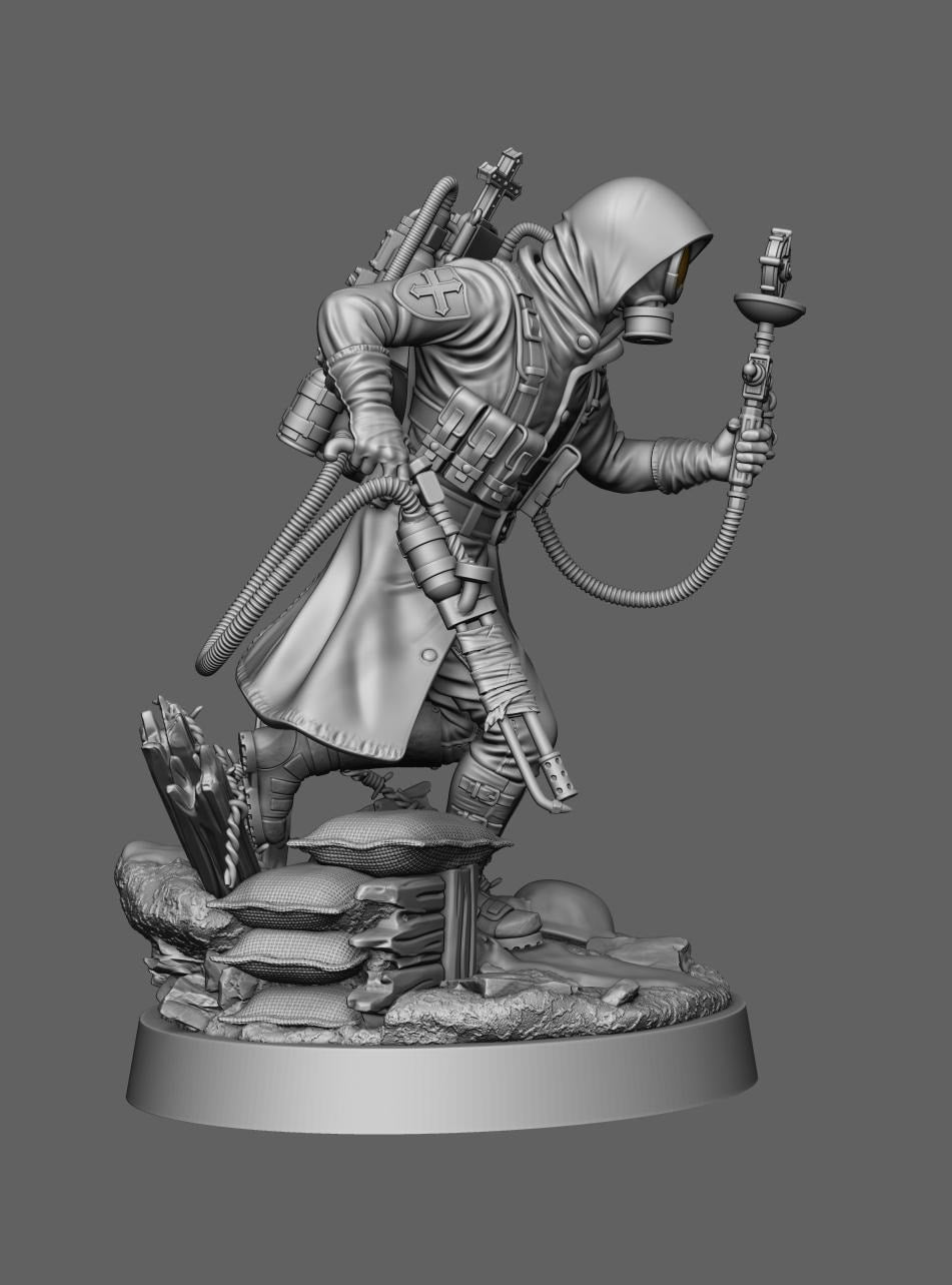 Proxy Realms Sons of Loyola - Self Immolating Priest - Trench  Compatible (Custom Order) - product image 5 of 5