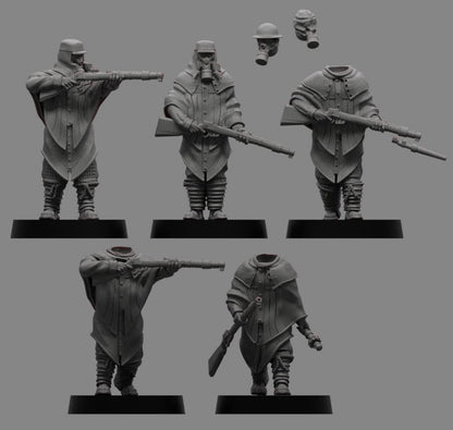 Sedivalle Koszaryn Conscripts x5 - Trench  Compatible (Custom Order) - product image 1 of 2