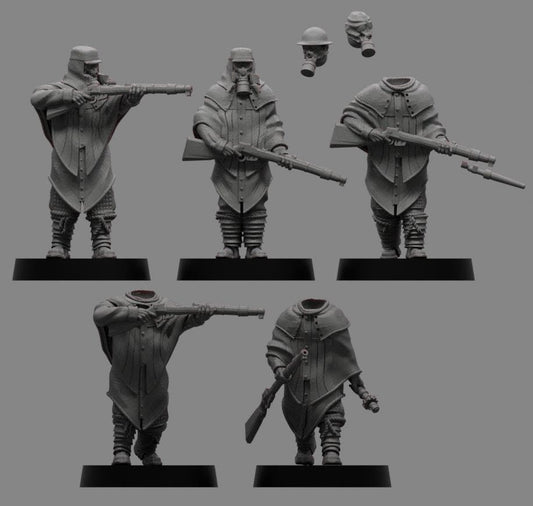 Sedivalle Koszaryn Conscripts x5 - Trench  Compatible (Custom Order) - product image 1 of 2