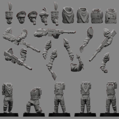 Sedivalle Koszaryn Infantry x5 - Trench  Compatible (Custom Order) - product image 1 of 2
