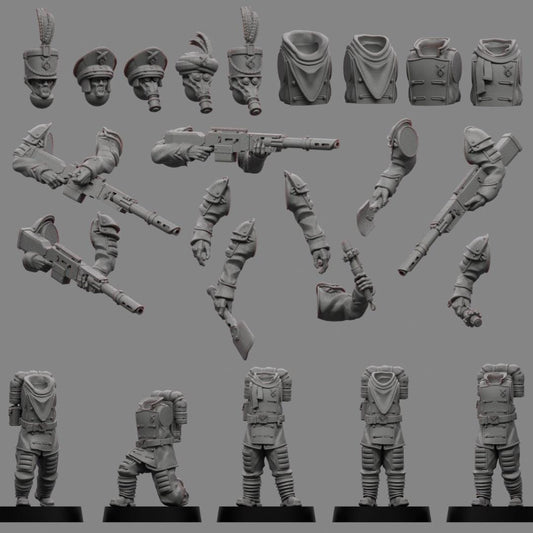 Sedivalle Koszaryn Infantry x5 - Trench  Compatible (Custom Order) - product image 1 of 2