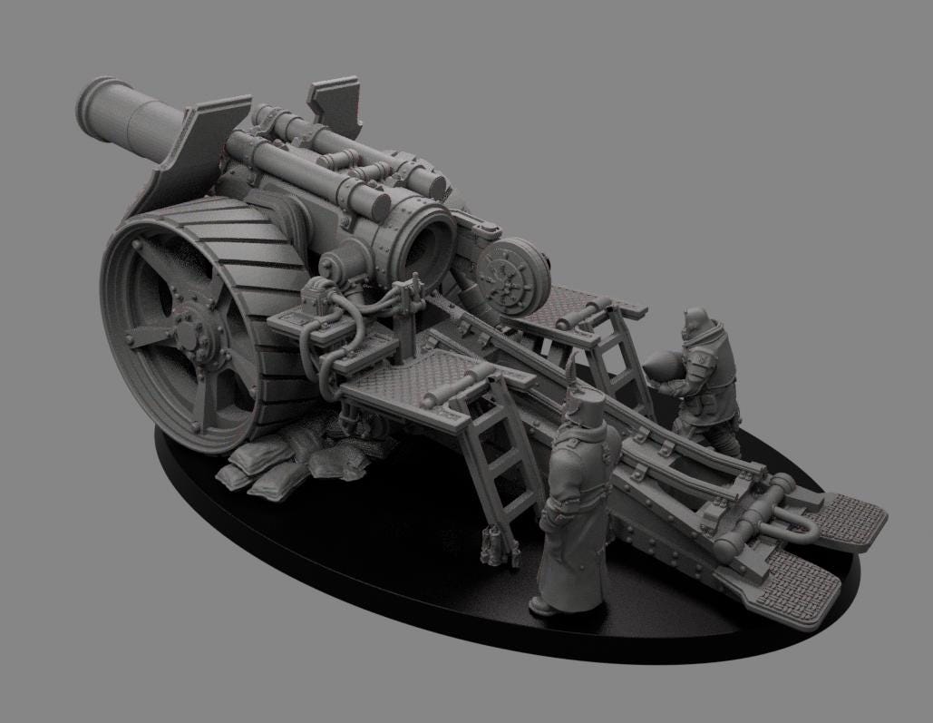 Sedivalle Minoris Siege Canon with Crew - Trench  Compatible (Custom Order) - product image 3 of 5