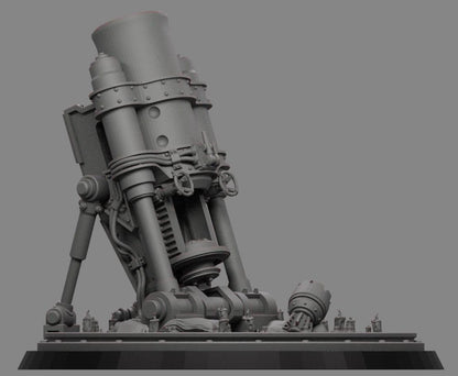 Sedivalle Oragaux Artilleur Rotary Mortar with Crew - Trench  Compatible (Custom Order) - product image 2 of 3