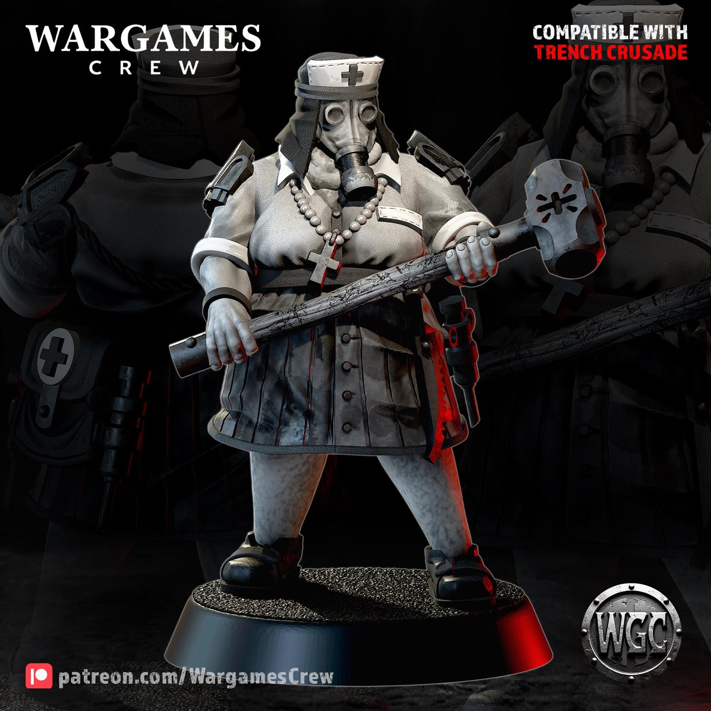 Wargames Crew Brunzhilda Hammerkind - Combat Medic & Anesthetist - Trench  Compatible (Custom Order) - product image 1 of 3