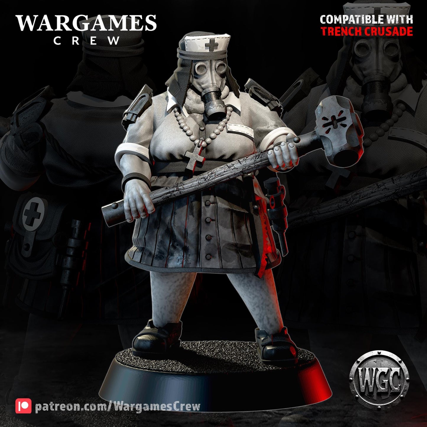 Wargames Crew Brunzhilda Hammerkind - Combat Medic & Anesthetist - Trench  Compatible (Custom Order) - product image 1 of 3