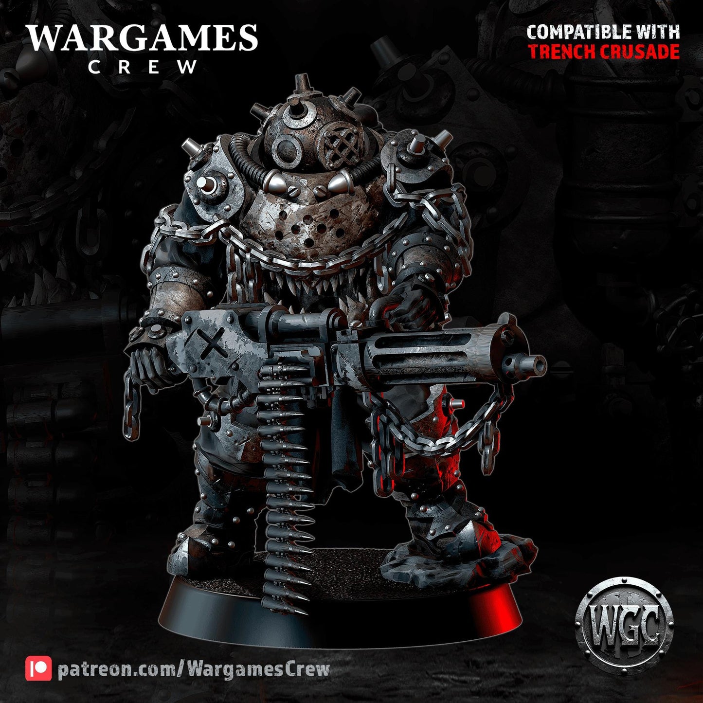 Wargames Crew Abyssal Iron Gorger (shooting weapon) - Trench  Compatible (Custom Order) - product image 1 of 3