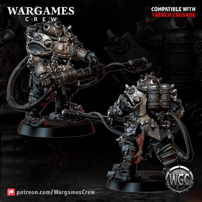 Wargames Crew Abyssal Iron Gorger (shooting weapon) - Trench  Compatible (Custom Order) - product image 2 of 3